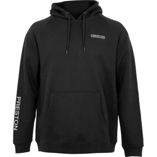 \Hanorac PRESTON Black French Terry Hoodie, Marimea XXXXL